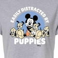 thumbnail image 3 of Disney Classics - Easily Distracted By Puppies - Juniors Cropped Cotton Blend T-Shirt, 3 of 5