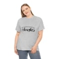 thumbnail image 4 of Think Happy Thoughts Inspirational Optimistic  Gildan Unisex Cotton Tee, 4 of 7