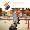 thumbnail image 4 of CIMAXIC 2Pcs Bag Tags PU Id Labels for Travel with Portable Design and Assorted Colors, 4 of 8