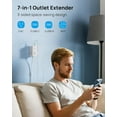 thumbnail image 3 of Electrical Outlet Extender 360? Rotating Plug with 20W  C, 36in Short Extension Cord, Wall Plug  with 3 AC Outlets, Access Hard-to-Reach Outlets Use Behind Couches, Desk, White, 3 of 7