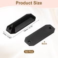 thumbnail image 2 of 50Pcs 19x7mm Flat Back Sew on Rectangle Plastic Rhinestones Beads, Black, 2 of 7