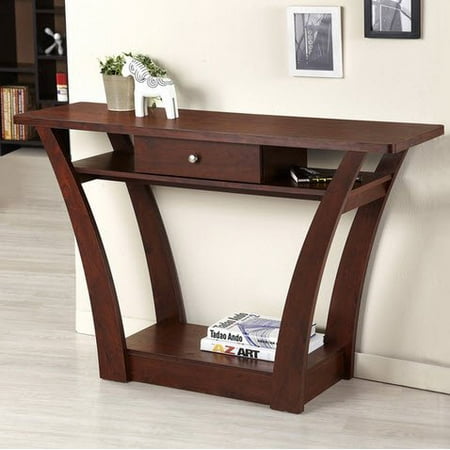 console table modern sofa narrow wooden tables wood walnut dark storage magnolia drawer designs hokku rose homeindec furniture