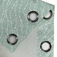 thumbnail image 5 of Ambesonne Pearls Grommet Curtain, Abstract Nautical Motifs, 50" x 54", Almond Green White, 5 of 6