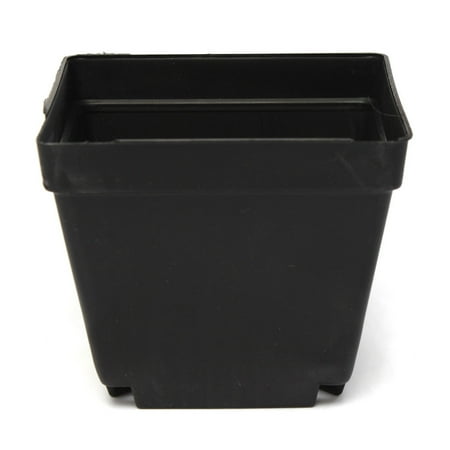 3.5 inch square black plastic nursery pots seedlings plants landmark