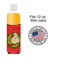thumbnail image 4 of Cocker Spaniel Cristmas Wreath Ultra Hugger for slim cans, 4 of 6