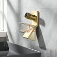 thumbnail image 4 of SUMERAIN Wall Mounted Bathroom Vessel Sink Faucet,Single Handle One Hole Vanity Faucet with Foldable Spout, Rough in Valve, Brushed Gold, 4 of 12