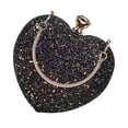 thumbnail image 4 of Exquisite Cross Body Bag Heart Shaped Handbag Women Delicate Sequins Chain Bag, 4 of 9