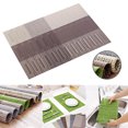 thumbnail image 2 of CAROOTU 6PCS Placemats Heat-Resistant Stain Resistant Anti-Skid Washable Table Mats Square PVC Placemats, 2 of 6