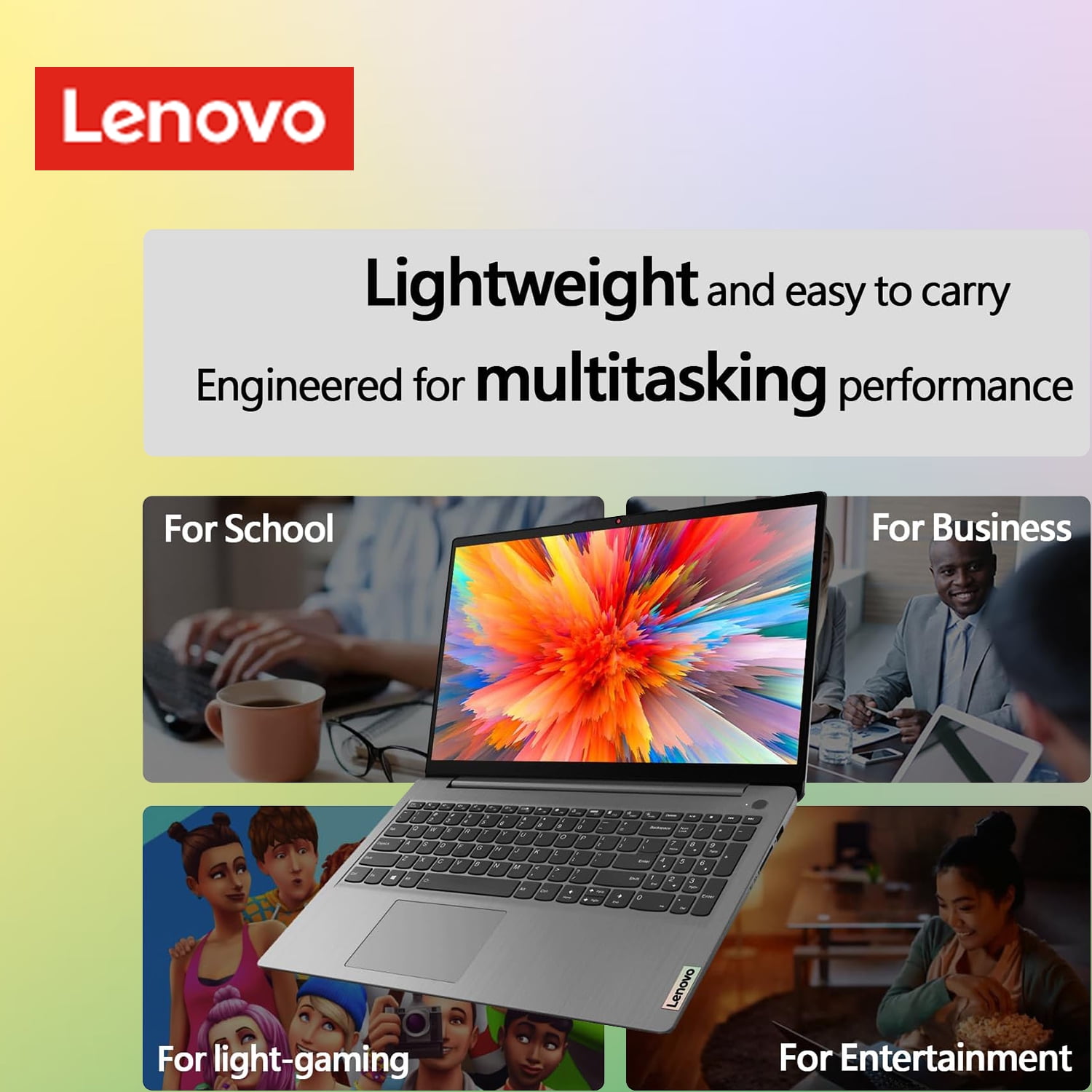 Lenovo IdeaPad 1 Notebook, Intel Dual Core, 12GB RAM, 512GB SSD + 128GB eMMC, 15.6 Lenovo IdeaPad 1 Notebook, Intel Dual Core, 12GB RAM, 512GB SSD + 128GB eMMC, 15.6