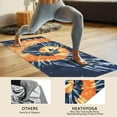 thumbnail image 4 of Colorful Tie Dye Pattern Hot Yoga Mat Towel Non Slip for Hot Yoga - Quick-Drying Yoga Mat Cover with 4 Corner Pockets with Travel Bag - Hot Yoga Towel Non Slip Grip Moisture Wicking Sweat 70"x26", 4 of 6