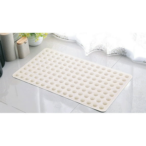 Openpig Bathtub Mat for Shower, Soft Rubber Bath Mat Non Slip with Suction Cups Tub Mat for Bathroom for Kids Extra
