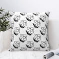 thumbnail image 4 of Pofeuu Cool Dog Print Double-sided plush pillowcase Square Throw Pillow Covers Pillows Cover for Living Room Bedroom Sofa Couch Cushion Cover（No pillow core）-16"x16", 4 of 7