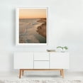 thumbnail image 2 of St. Augustine Beach at Sunrise - St. Augustine Beach Florida Photography Beach Coastal Sunset Waves Seaside Ocean Dog White Framed Wall Art Print 9 x 12 inches, 2 of 3