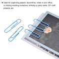 thumbnail image 5 of Uxcell Paper Clips 2 Inch Vinyl Coated with Box for Office Home Blue Count 200, 5 of 6
