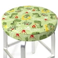 thumbnail image 3 of Daiia Cute Dinosaurs Cartoon Stool Covers Round,Round Bar Stool Covers Waterproof Bar Chair Covers Washable Stool Cushion Slipcover for 12-14 Inch Chair-14 inch, 3 of 7