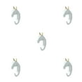 thumbnail image 2 of maskred Animal Head Coat Hook Easy Installation And Wide Application For In Organizing White gold (horse) 5Set, 2 of 6