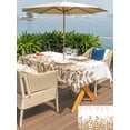 thumbnail image 5 of Outdoor Tablecloths with Umbrella Hole & Zipper, Eucalyptus Leaves Rectangle Tablecloth 52x70 Inch, Spring Plants Country Yellow Waterproof Table Cloth, Patio/Pool/Picnic Table Covers, 5 of 8
