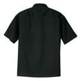 thumbnail image 6 of Yellow Rooster Men's Retro Camp shirt Cuban Style Bowling Shirt Black/Steel Grey XL, 6 of 6