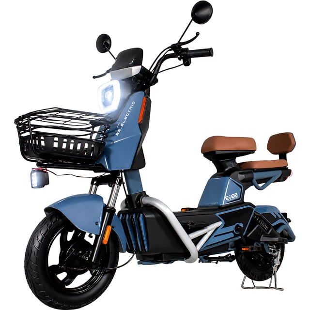 Bicicleta Electrica Moto Bici Scooter 3 Vel 55km/h 800w 60v Azul Bizmo