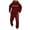 01 Wine, variant on YueHuiYing Men's Tracksuit 2 Piece Sweatsuit Long Sleeve Pullover Athletic Hoodies Casual Sport Jogging Suits With Pockets