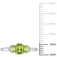 thumbnail image 2 of Everly Women's Peridot 10k White Gold Ring, 2 of 7
