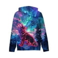 thumbnail image 3 of Byoo Neon Wolf Graphic Toddler Boy Hoodie Fantasy-Themed Hooded Full-Sleeved Sweatshirt Children Active Comfy Pullover Top, 3 of 3