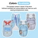 thumbnail image 5 of Ropa para Perros 4 Paquete Camisetas Elásticas con Patrones Adorables Tamaño M-XL para Mascotas de 6.2-18lb Camisetas de Malla para Perros Pequeños Conjunto Azul, 5 of 7