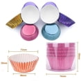 thumbnail image 3 of Bakexcel Black Gold Foil Cupcake Liners Standard Baking Cups Muffin Paper Cases, 100-count, 3 of 5