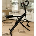 thumbnail image 2 of Total Crunch Smart Squat Machine Full Motion Rowing Machine for Full Body Workout – Foldable Home Gym Exercise Equipment with Adjustable Resistance for Low Impact Strength and Core Training + Monitor, 2 of 9