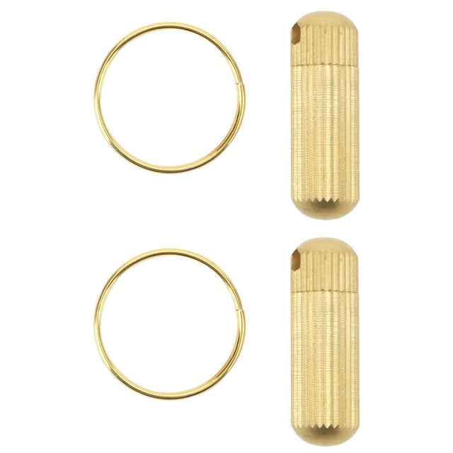 2 mini navajas de bolsillo de latón con cápsula, multifuncionales, portátiles, pequeñas, con llavero, para exteriores, hogar, desembalaje exprés.