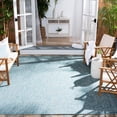thumbnail image 3 of SAFAVIEH Courtyard Darin Traditional Indoor/Outdoor Area Rug, 8' x 11', Aqua/Grey, 3 of 13