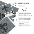 thumbnail image 4 of Lantern Press 1000 Piece Jigsaw Puzzle, Louisiana, Fleur de Lis, Pattern, Gray, 4 of 5