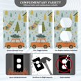 thumbnail image 3 of Yayeee Toggle Light Switch Wall Plate 1-Gang 4.5"x2.7" Home Decorative Outlet Cover, Whimsical Christmas Pattern, 3 of 7