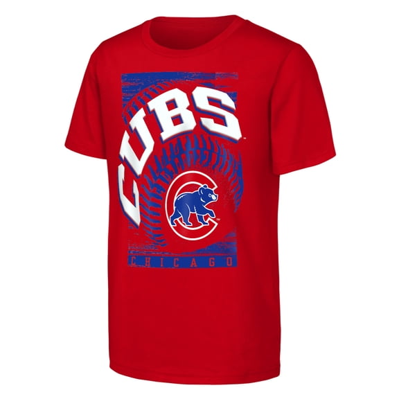 Youth Outerstuff Red Chicago Cubs Speed Pitch T-Shirt