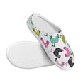 thumbnail image 3 of Picia Funny Chicken for Women's Lamb-hug Comfy Fleece House Slippers Memory Foam, Slip-on House Shoes Indoor Outdoor-37/38, 3 of 7