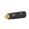 thumbnail image 2 of Adaptador RCA a XLR Adaptador RCA macho a XLR macho de aleación de zinc chapado en oro para micrófono mezclador de guitarra, 2 of 14