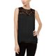 thumbnail image 1 of Thalia Sodi Blusa de encaje con yugo para mujer, negra, pequeña, 1 of 1