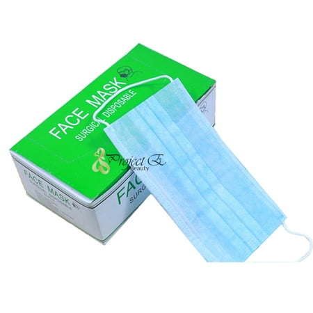 100 PCS Disposable Elastic Ear Loops Design Dust Filter Surgical Face Cover Mouth Mask Salon Hospital Factory Use