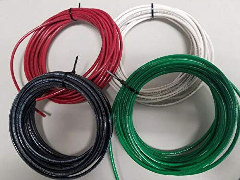 For 10 GAUGE THHN WIRE BLACK, RED, WHITE GREEN 50 FEET EA THWN-2 COPPER STRANDED Electrical Wire& Cable$$Tools & Hardware Other