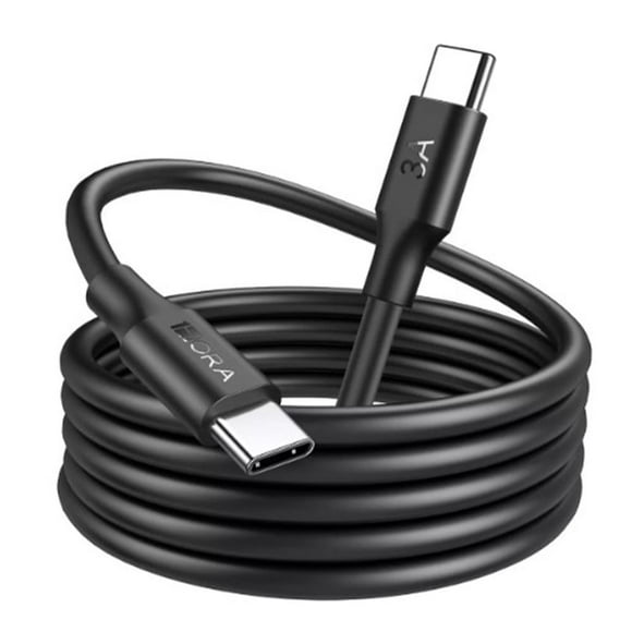 Cable Tipo USB-C a USB Tipo-C 1Hora 2m 3A negro
