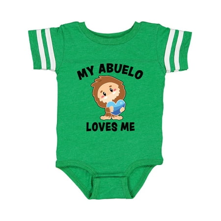 

Inktastic Cute Bigfoot My Abuelo Loves Me Gift Baby Boy Bodysuit