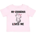 thumbnail image 3 of Inktastic My Grandma Loves Me Girls Kitty Girls Toddler T-Shirt, 3 of 5
