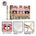 thumbnail image 4 of HOOHAA Personalized Salon Sign with Name Wall Art Dog Canvas Prints Custom Vintage Dog Grooming Hairstyle and Reading Magazines Giclee Poster Home Decor for Beauty Shop Groomer (Pink), 4 of 5