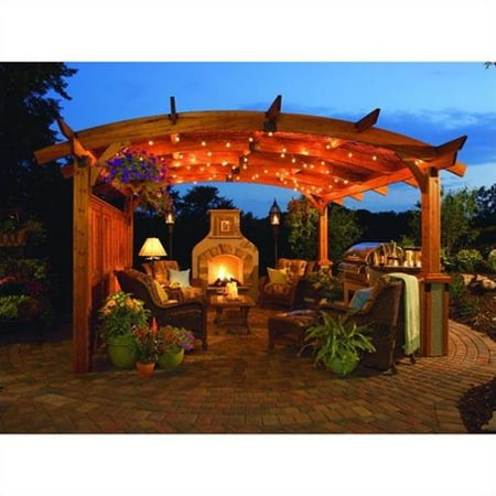 Sonoma Arched Wood Pergola - 16 x 16 ft.