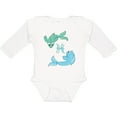 thumbnail image 3 of Inktastic Cute Pisces the Fish Zodiac Sign Boys or Girls Long Sleeve Baby Bodysuit, 3 of 5