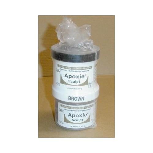 Apoxie Sculpt 2 Part Modeling Compound (A & B) 1 Pound, Brown