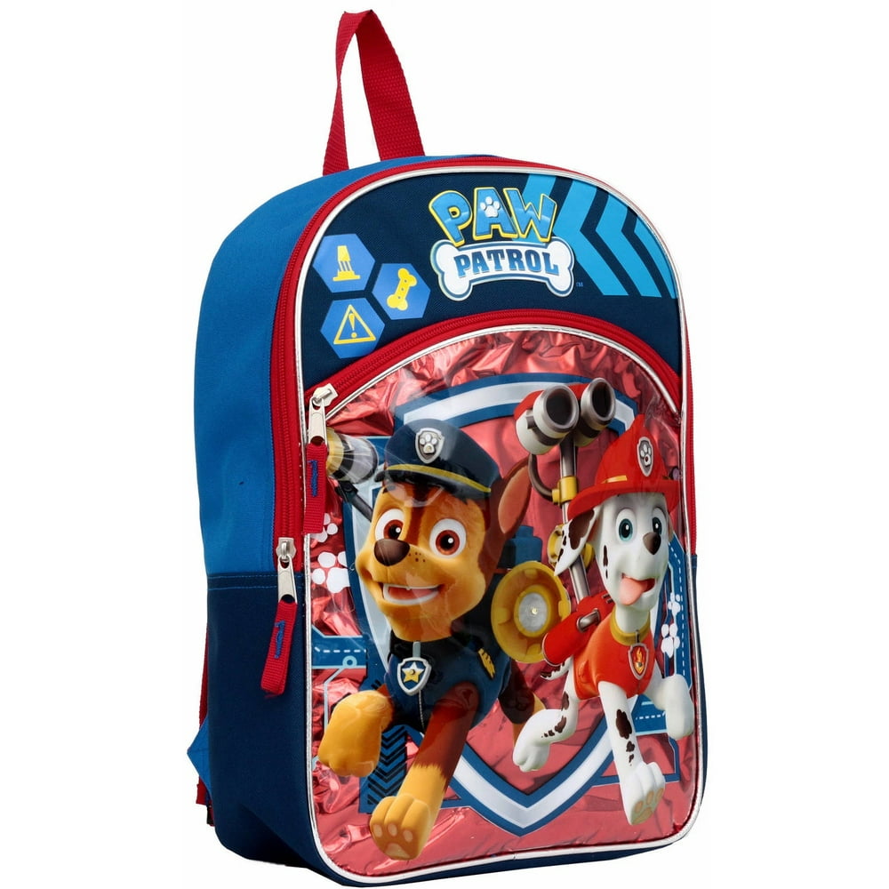 paw patrol backpack set