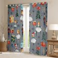 thumbnail image 2 of Manfei Cute Nutcracker Black Out Curtains for Kids, Christmas Tree Snowflake Curtains Pack of 2 (42x63 Each), Gray Merry Xmas Bedroom Curtains, Luxurious Home Decor, 2 of 6
