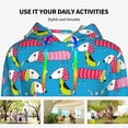thumbnail image 4 of Kdxio Color Dachshund Dog Print Womens Oversized Hoodies Sweatshirts Hooded Pullover Tops Sweaters Casual-, 4 of 7