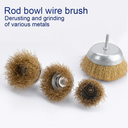 

SPRING PARK Metal Cleaning Steel Wire Rust Removal Polishing Wheel Brass Brush Grinding Disc